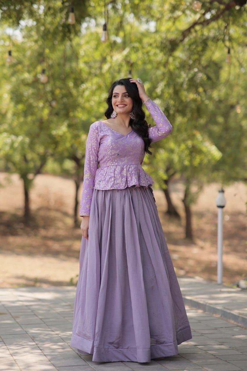 Trendy Lavender Lehenga Choli Collection